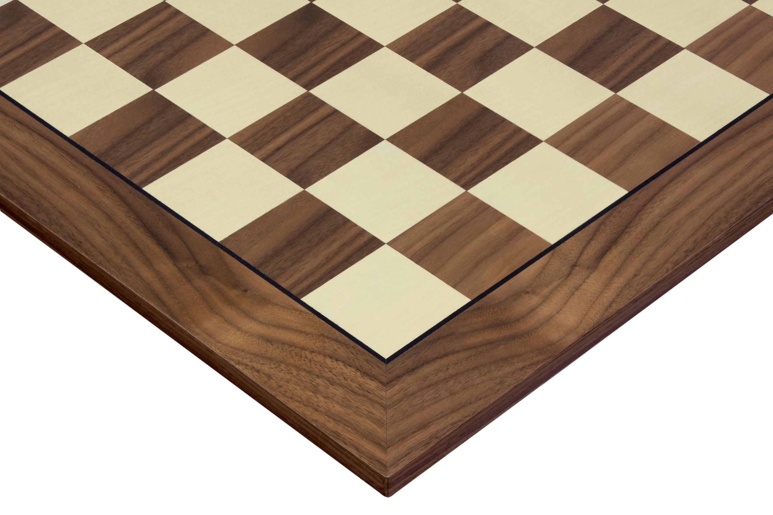 Tablero de ajedrez nº 5+ con marco negro (sin descripción) nogal/arce (marquetería) - Exclusivo - cbd63b3a68040c74e474ce161c06d6c5