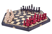 Ajedrez para tres jugadores - grande (tablero hexagonal de 26 cm de lado)