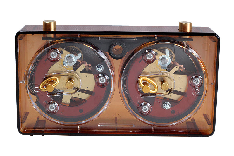 Reloj de plástico CLASSIC pequeño, color ámbar - Reloj de plástico CLASSIC pequeño, color ámbar