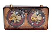 Reloj de plástico CLASSIC pequeño, color ámbar