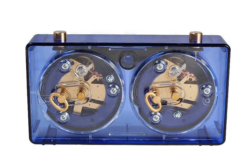 Reloj de plástico CLASSIC pequeño, azul transparente - Reloj de plástico CLASSIC pequeño, azul transparente