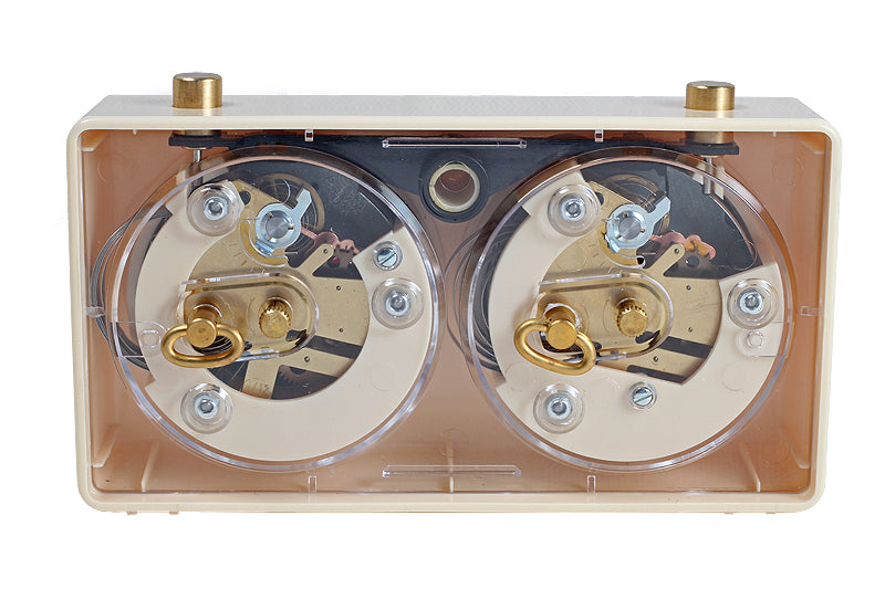 Reloj de plástico CLASSIC pequeño, color crema - Reloj de plástico CLASSIC pequeño, color crema
