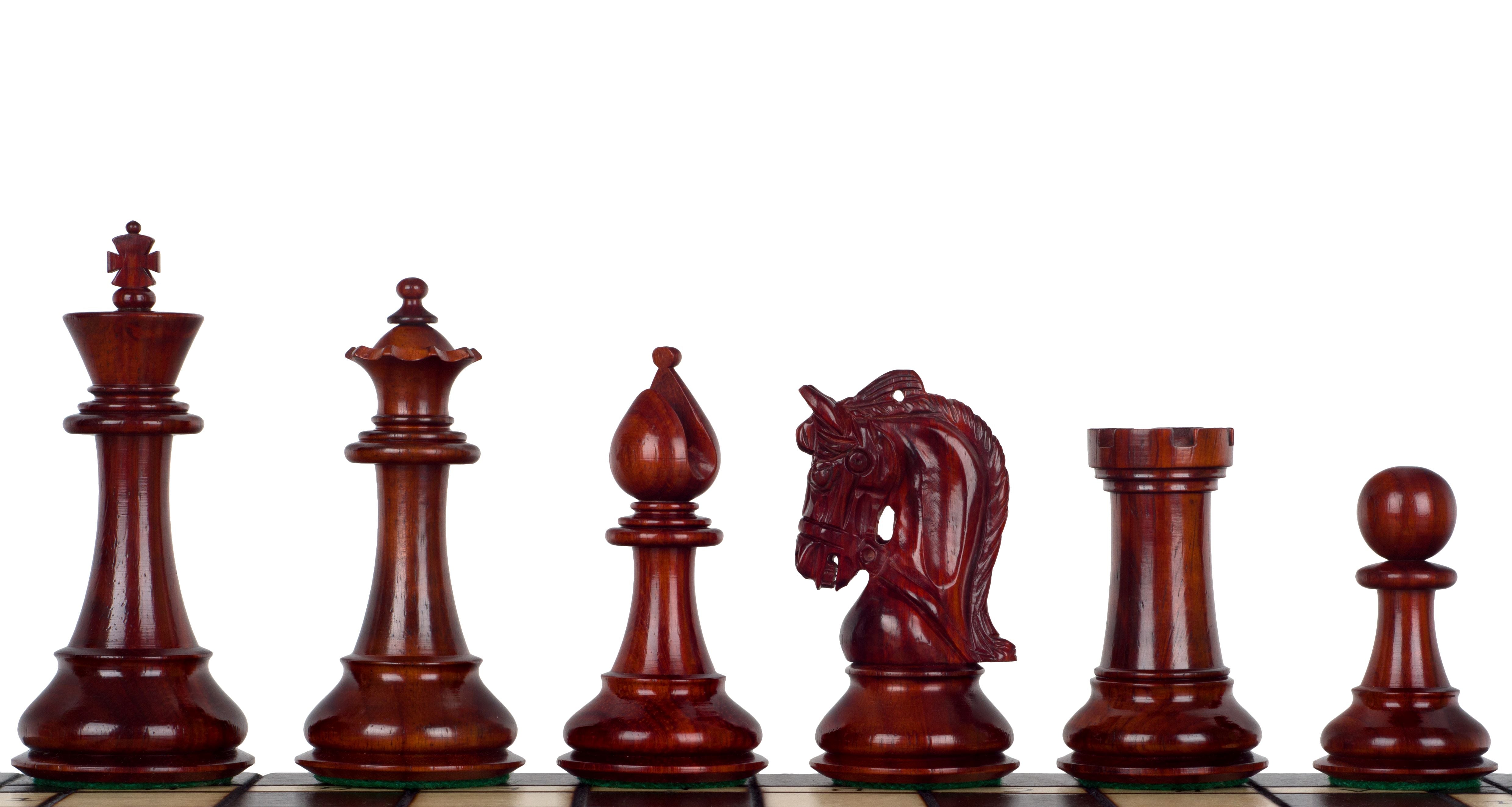 Figuras de ajedrez corintias de madera roja de 4,25 - 7ca0224af3f349fb091ca37d18aded9c