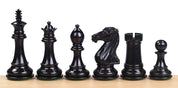 piezas DE AJEDREZ ROYAL KNIGHT DE ÉBANO DE 10 CM