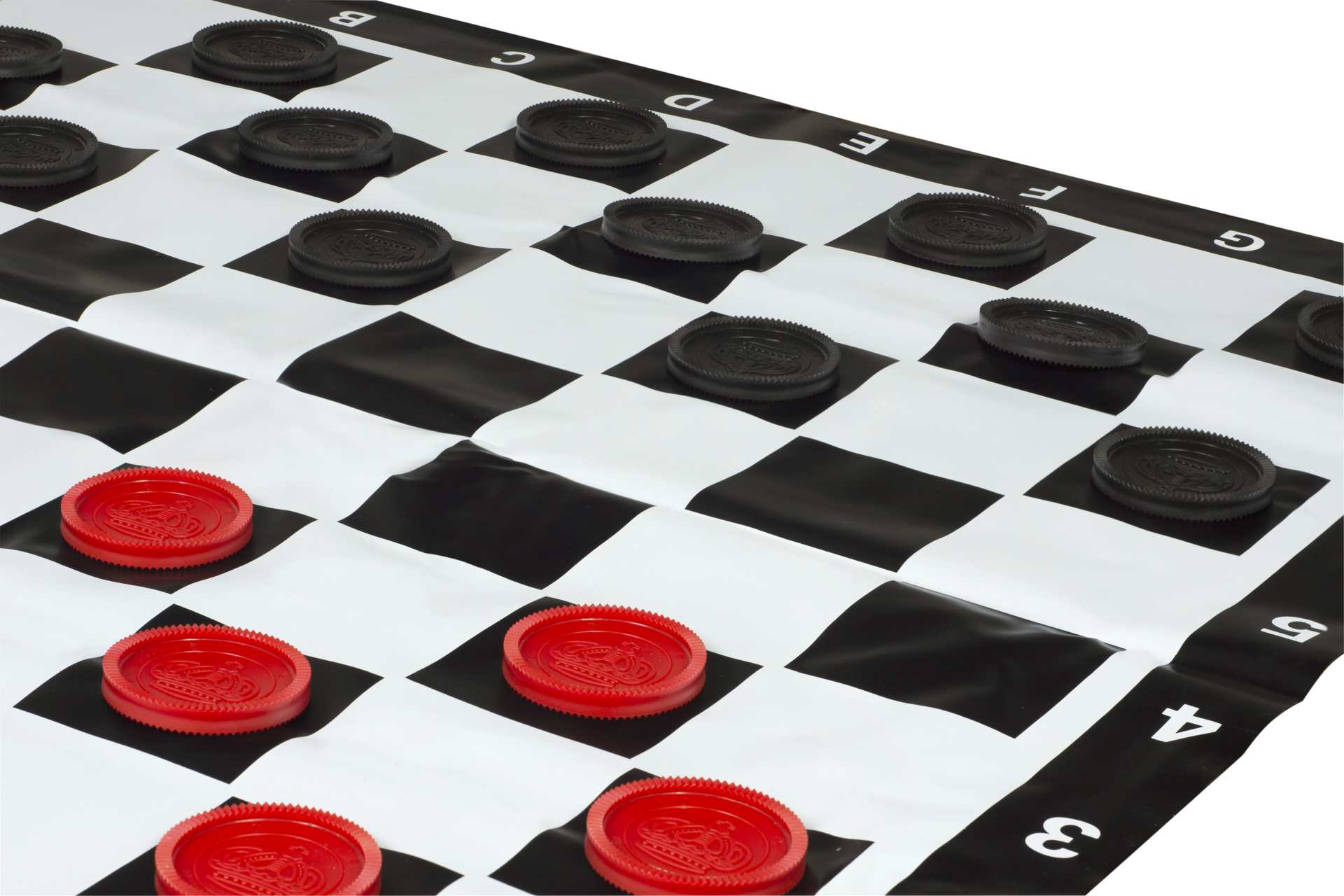 Pequeño juego de ajedrez y damas para exterior / jardín (rey 20 cm) - figuras + peones de damas + tablero de ajedrez - 88f7df3f97c815044dbff73e589c112d