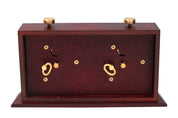 Reloj de madera BHB con soporte - grande, oscuro