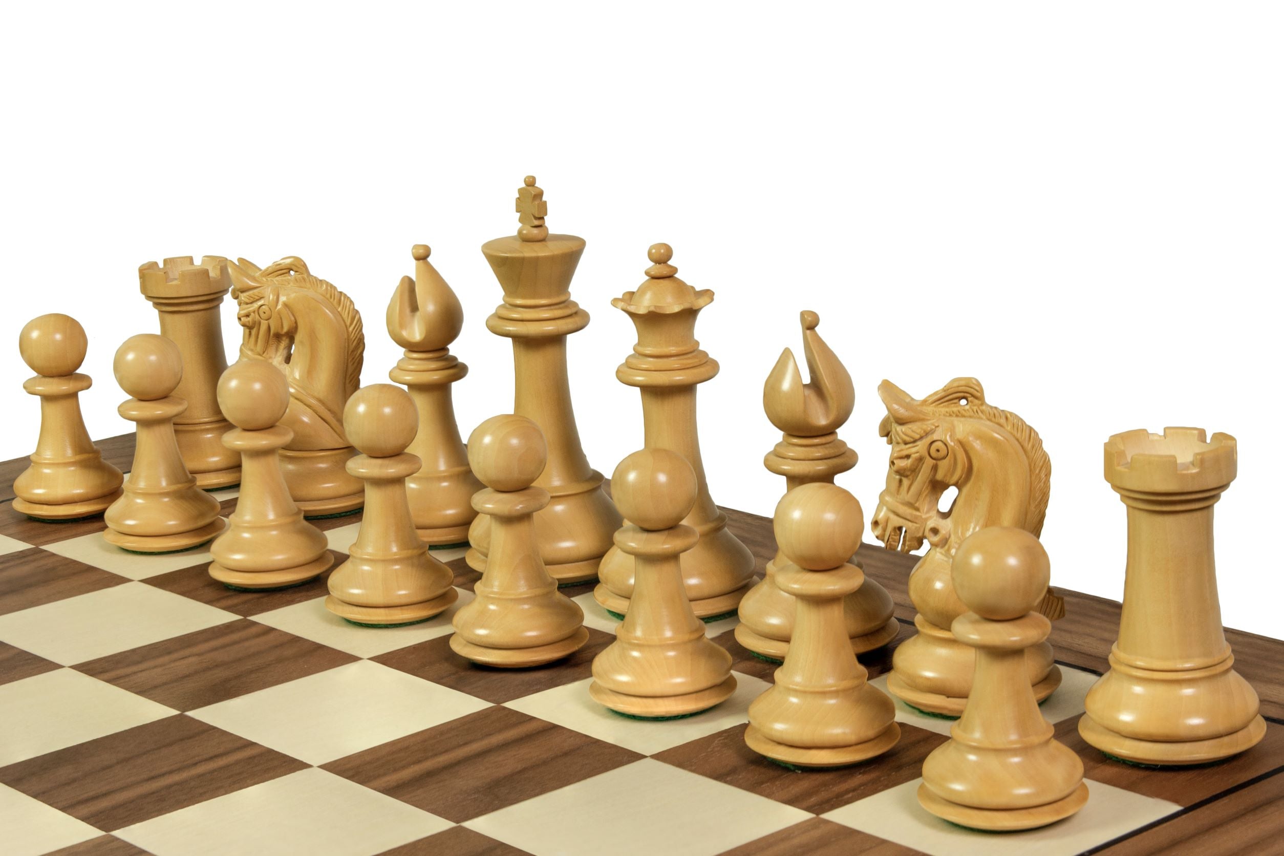 Tablero de ajedrez nº 5+ con marco negro (sin descripción) nogal/arce (marquetería) - Exclusivo - d00f57af155054dd1c89650b81c97fc3