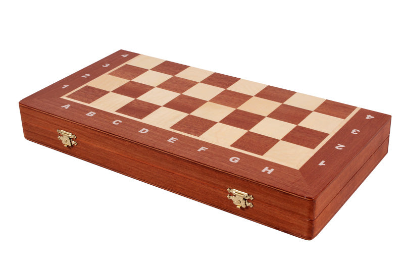 Juego de ajedrez de competición n.º 4 (42 x 42 cm) con incrustaciones: un precioso juego de ajedrez de madera tallada, ideal como regalo para niños y adultos - Juego de ajedrez de competición n.º 4 (42 x 42 cm) con incrustaciones: un precioso juego de ajedrez de madera tallada, ideal como regalo para niños y adultos