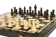 JUEGO DE MADERA 3 en 1 (40x40cm) CHASETS + WARCABS + BACKGAMMON