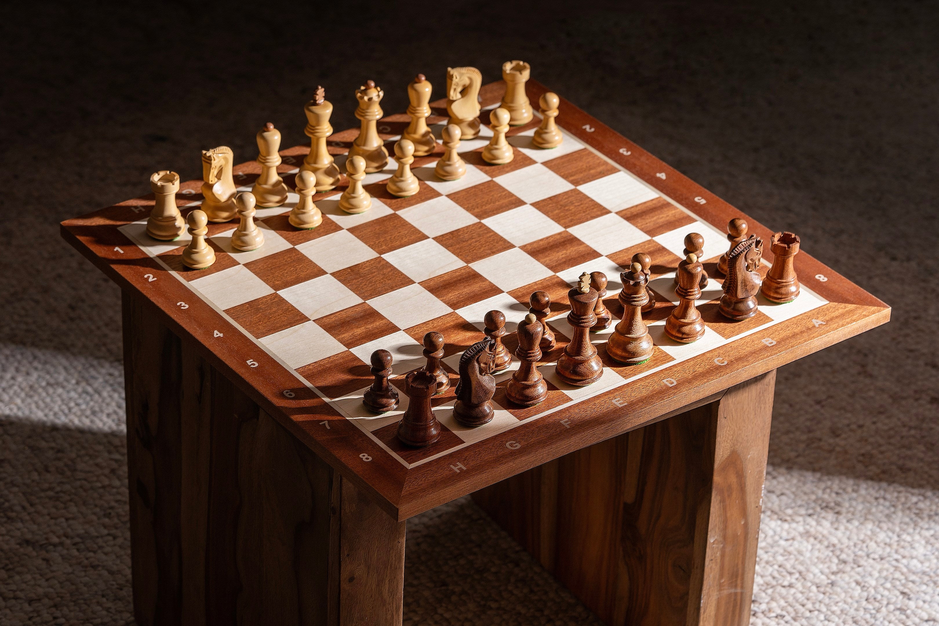 Tamaño No 5 (con notación) caoba / sicómoro - 5d503199c7d8c91e06e5bc2a3fec255e