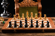 Juego de ajedrez de competición Timeless (alemán) Staunton n.º 5 (48 x 48 cm)