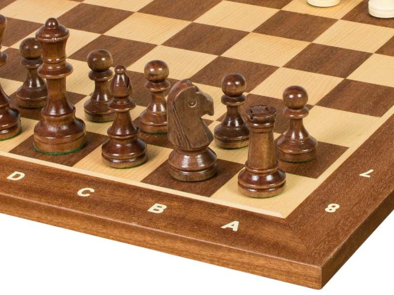 Juego de ajedrez de torneo nº 4 - tablero de 40 mm + piezas Sunrise Staunton de 78 mm - Juego de ajedrez de torneo nº 4 - tablero de 40 mm + piezas Sunrise Staunton de 78 mm