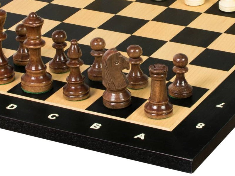 Juego de ajedrez de torneo nº 4 - tablero de 40 mm + figuras Sunrise Staunton de 78 mm - 45d83462f3f69b287246a45d18812ad1