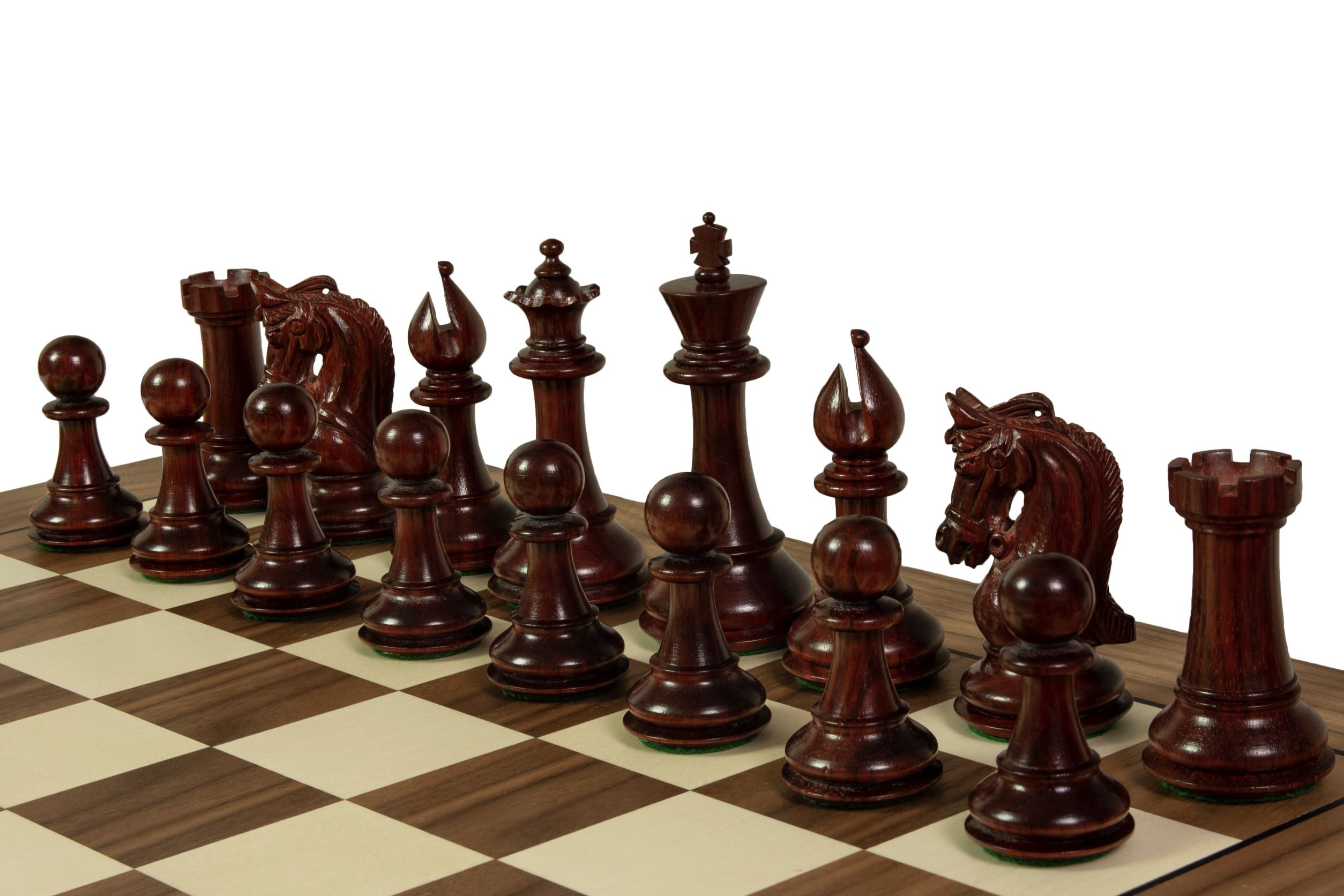 Tablero de ajedrez nº 5+ con marco negro (sin descripción) nogal/arce (marquetería) - Exclusivo - 759db2dd9af5bd1a68c2c89047ad8631