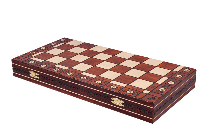 Juego de ajedrez de lujo AMBASADOR - grande (54 x 54 cm) - Juego de ajedrez de lujo AMBASADOR - grande (54 x 54 cm)
