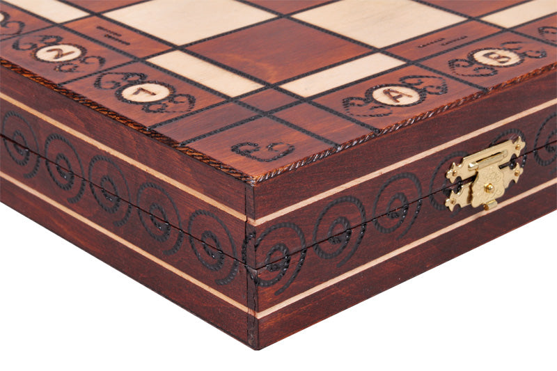 Juego de ajedrez de lujo AMBASADOR - grande (54 x 54 cm) - Juego de ajedrez de lujo AMBASADOR - grande (54 x 54 cm)