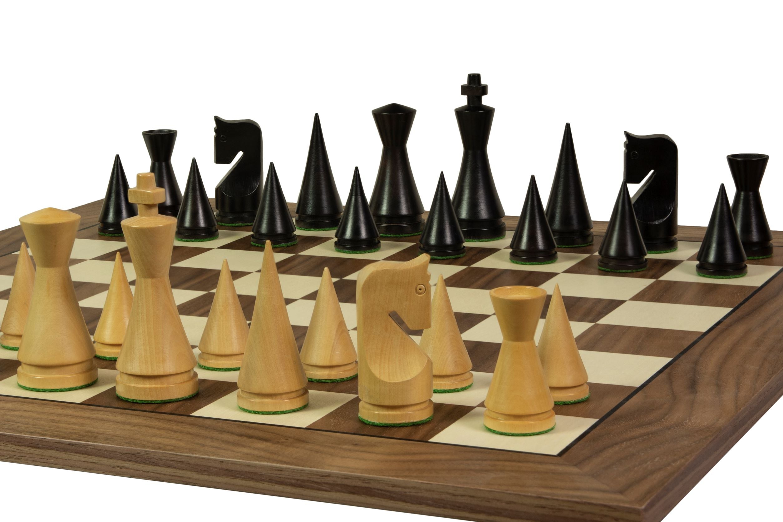 Tablero de ajedrez nº 5+ con marco negro (sin descripción) nogal/arce (marquetería) - Exclusivo - 1413552bbf6ba0b845f05f52fb97dbb9