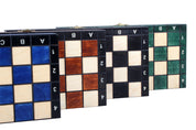 AJEDREZ MAGNÉTICO DE MADERA - AZUL