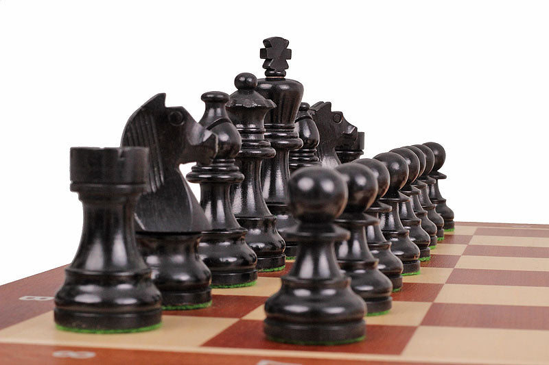 TOURNAMENT No5 intarsy GERMAN KNIGHT EBONISED 3,5" pieces - ffbcb3a163e1982a08cb029f408654da