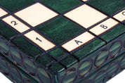 AJEDREZ REAL PEQUEÑO, color VERDE (28,5 x 28 cm)