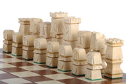 AJEDREZ GIGANTE ORAWA con incrustaciones (48,5 x 48 cm)