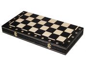 Juego de ajedrez AMBASADOR New Line (55 x 55 cm), color negro
