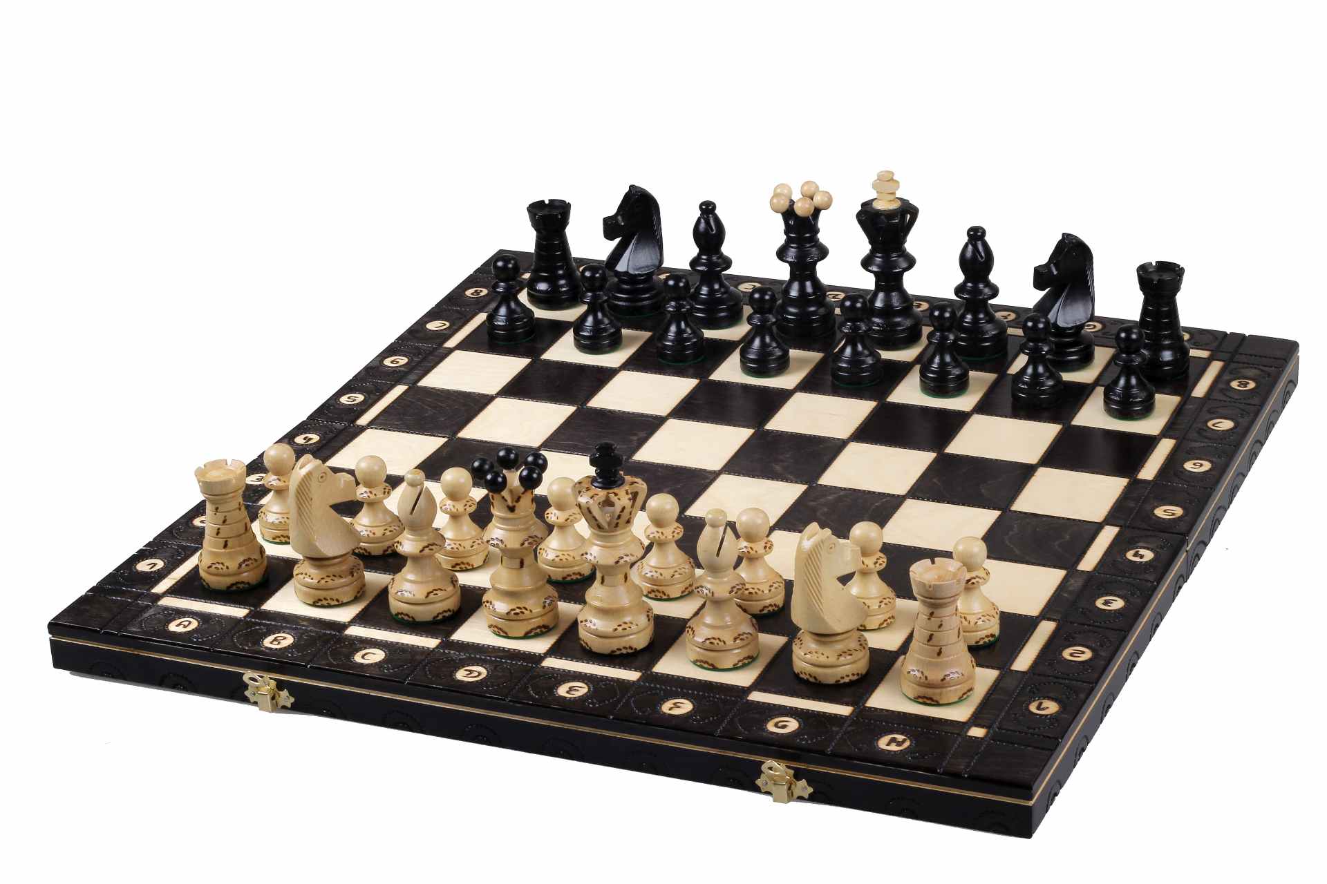 Juego de ajedrez AMBASADOR New Line (55 x 55 cm), color negro - Juego de ajedrez AMBASADOR New Line (55 x 55 cm), color negro