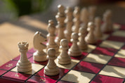 Juego de ajedrez magnético plegable de madera «Cerezo»: casillas de 30 mm, rey de 55 mm, posibilidad de grabado