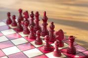 Juego de ajedrez magnético plegable de madera «Cerezo»: casillas de 30 mm, rey de 55 mm, posibilidad de grabado