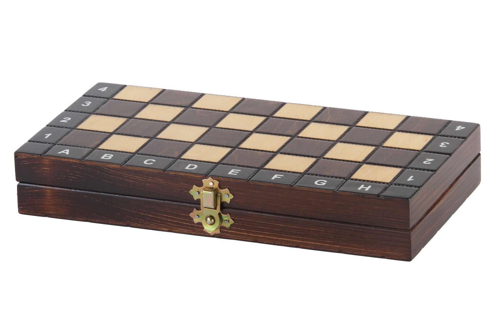 TABLERO ESCOLAR DE MADERA (28x28cm) - Ajedrez + Damas + BACKGAMMON - e604e5269ba7cdfda751674a75046b94