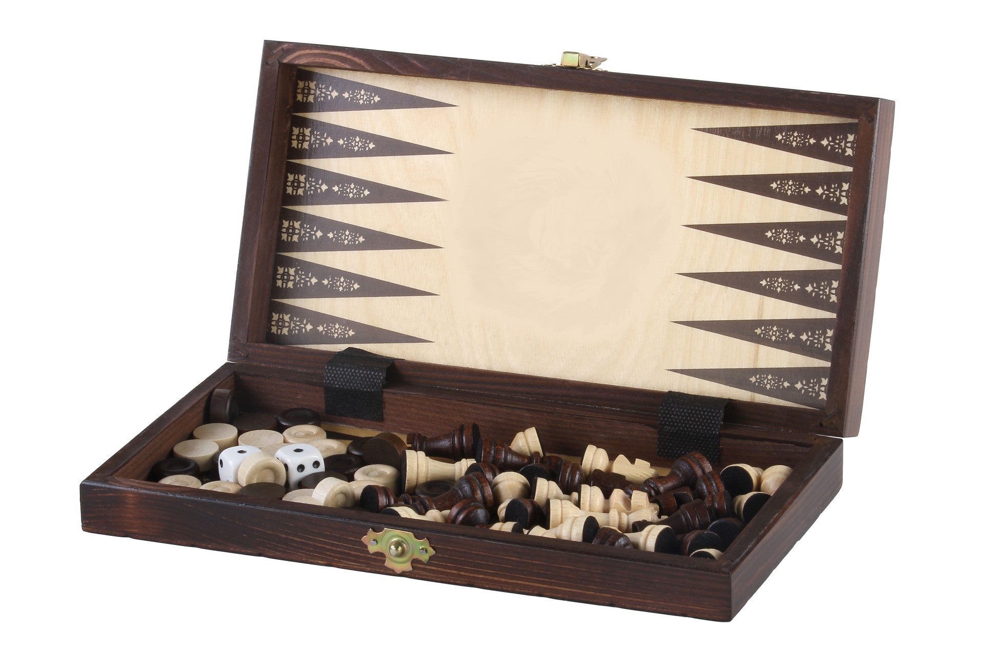 TABLERO ESCOLAR DE MADERA (28x28cm) - Ajedrez + Damas + BACKGAMMON - TABLERO ESCOLAR DE MADERA (28x28cm) - Ajedrez + Damas + BACKGAMMON