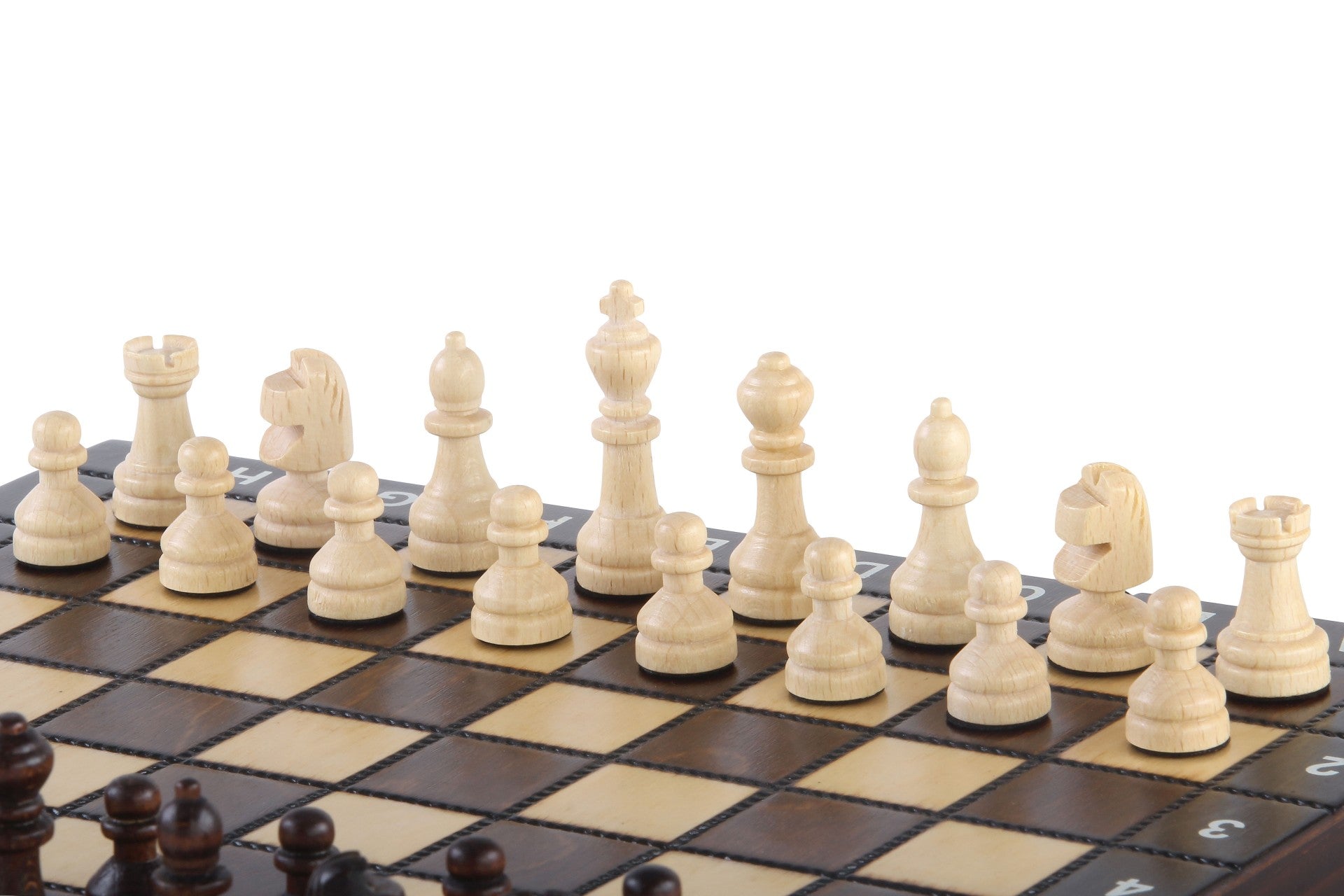 TABLERO ESCOLAR DE MADERA (28x28cm) - Ajedrez + Damas + BACKGAMMON - 330e5b47f6ce3b99637b09078cd8fac1