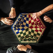 Ajedrez para tres jugadores - grande (tricolor)