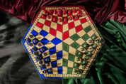 Ajedrez para tres jugadores - grande (tricolor)