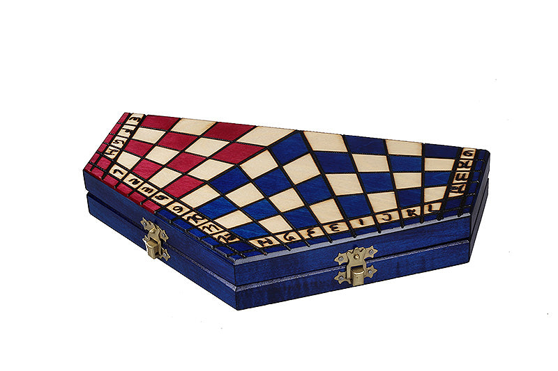 Juego de ajedrez para tres jugadores (32x28cm) tricolor - Juego de ajedrez para tres jugadores (32x28cm) tricolor