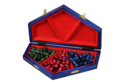 Juego de ajedrez para tres jugadores (32x28cm) tricolor