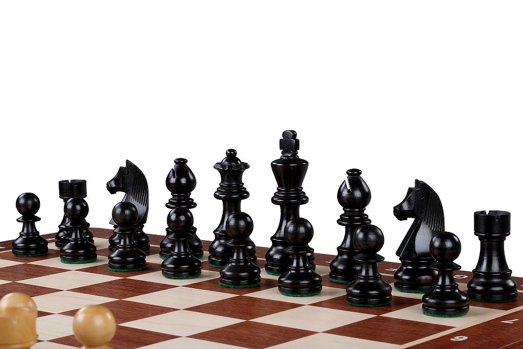 TOURNAMENT No4 intarsy GERMAN KNIGHT EBONISED 3" pieces - TOURNAMENT No4 intarsy GERMAN KNIGHT EBONISED 3" pieces
