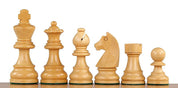 piezas de ajedrez Timeless de acacia india y boj, 7,6 cm, talladas en madera