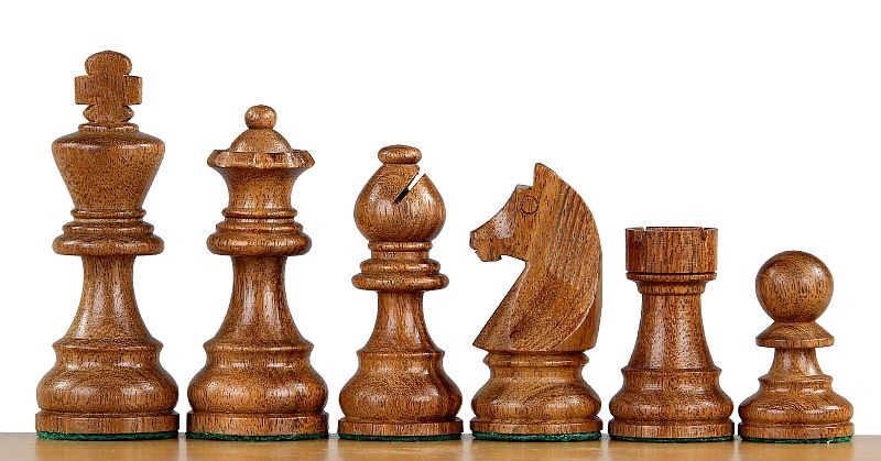 German Staunton Acacia/Boxwood chess pieces 3'' - 58df477f9850ae0a966c612eab33db46