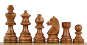 piezas de ajedrez Timeless de acacia india y boj, 7,6 cm, talladas en madera