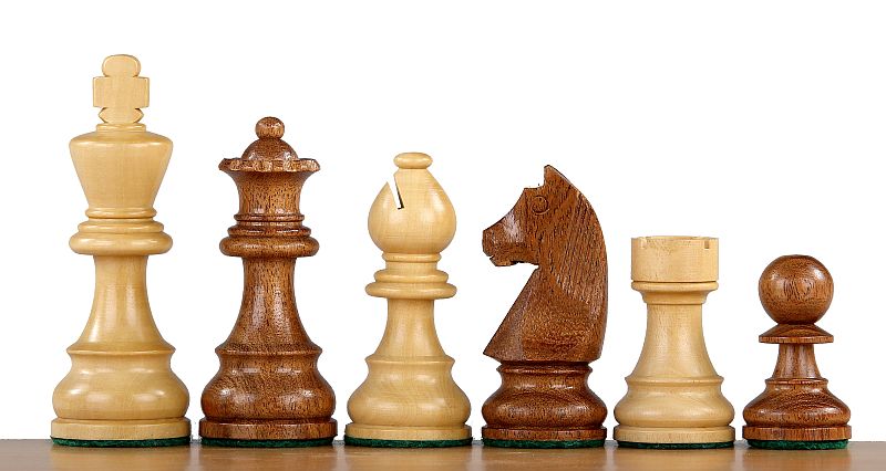 Juego de ajedrez de torneo nº 6 - tablero de 58 mm + piezas de caballero alemán de 3,75 - Juego de ajedrez de torneo nº 6 - tablero de 58 mm + piezas de caballero alemán de 3,75