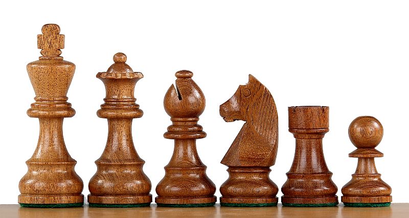 Juego de ajedrez de torneo nº 5 - tablero de 50 mm + piezas de German Knight 3,5" - Juego de ajedrez de torneo nº 5 - tablero de 50 mm + piezas de German Knight 3,5"