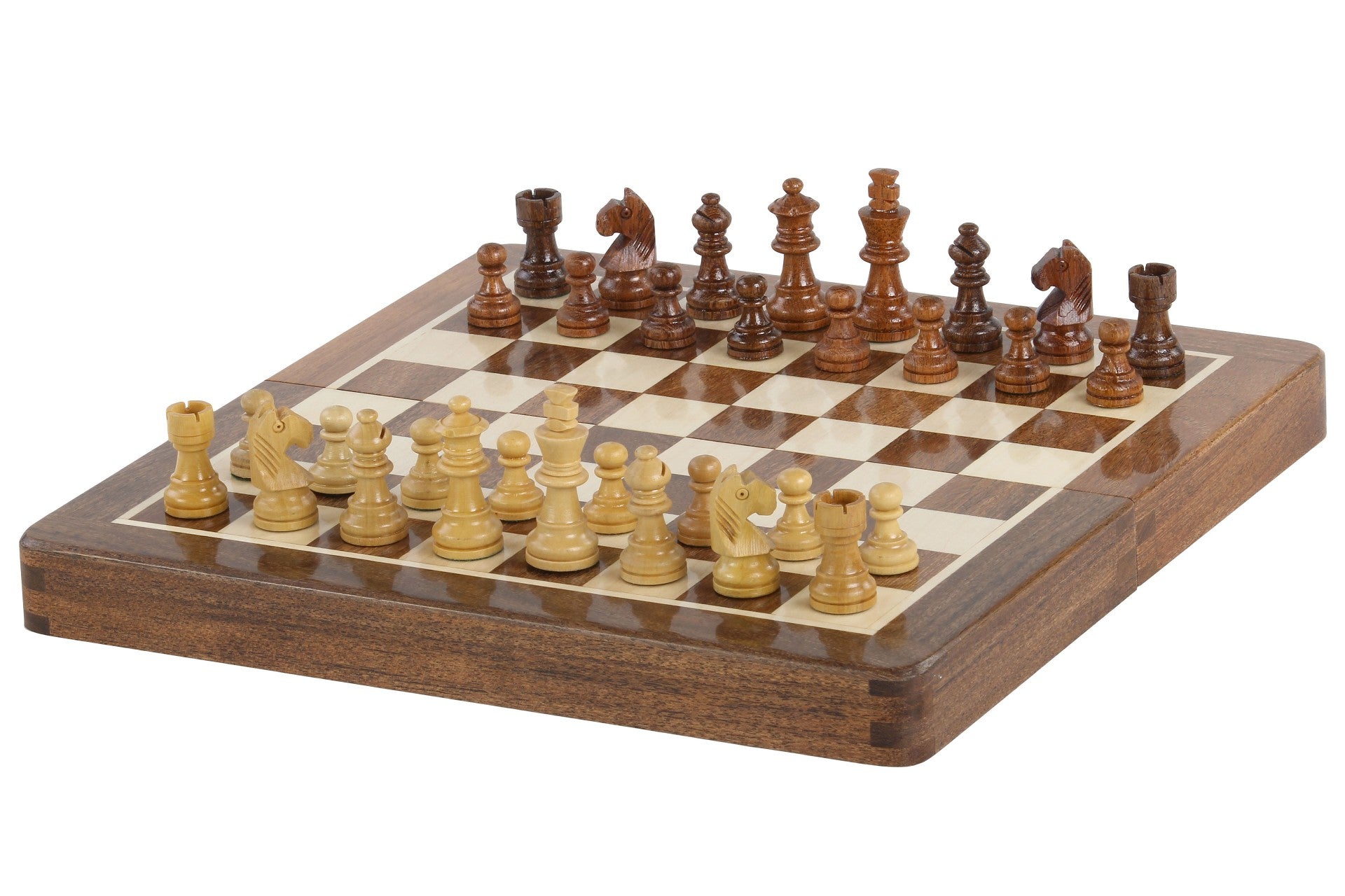 Ajedrez MAGNÉTICO con tablero marmolado de 25 cm - Ajedrez MAGNÉTICO con tablero marmolado de 25 cm