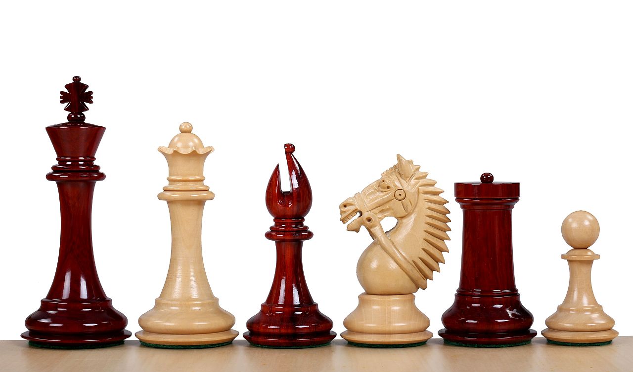 Piezas de ajedrez MADE IN AMERICA KNIGHT SECOYA 4" - b2bdfcd36e5ea42502d7176538cf0853