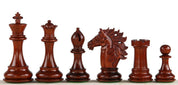 BAGGIO piezas DE AJEDREZ DE MADERA ROJA 4 PULGADAS