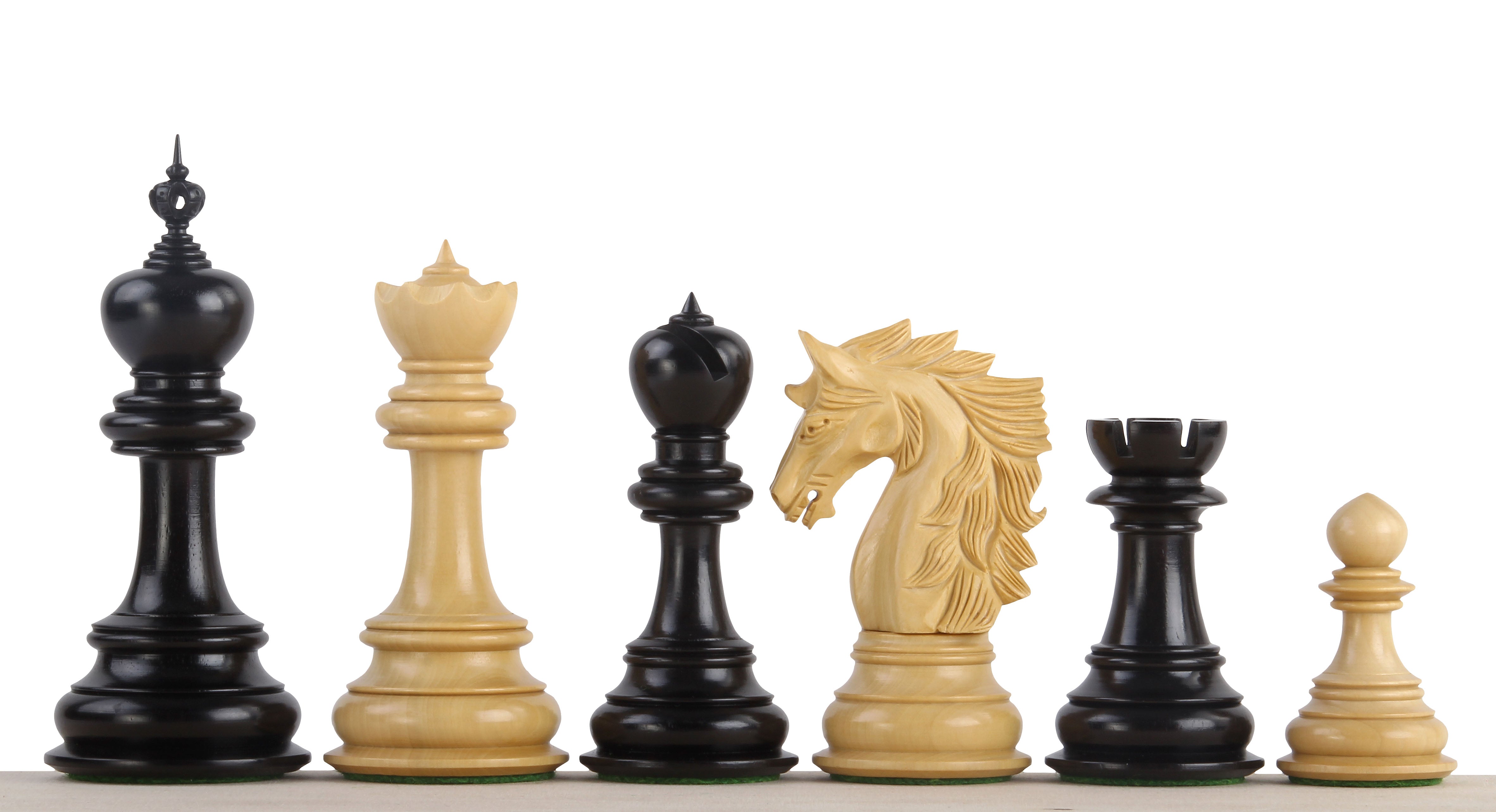 Dubliner Montgoy Figuras de ajedrez de ébano 5 pulgadas - ec0db5a5cb7fd310c3c49fccbbd7a44b