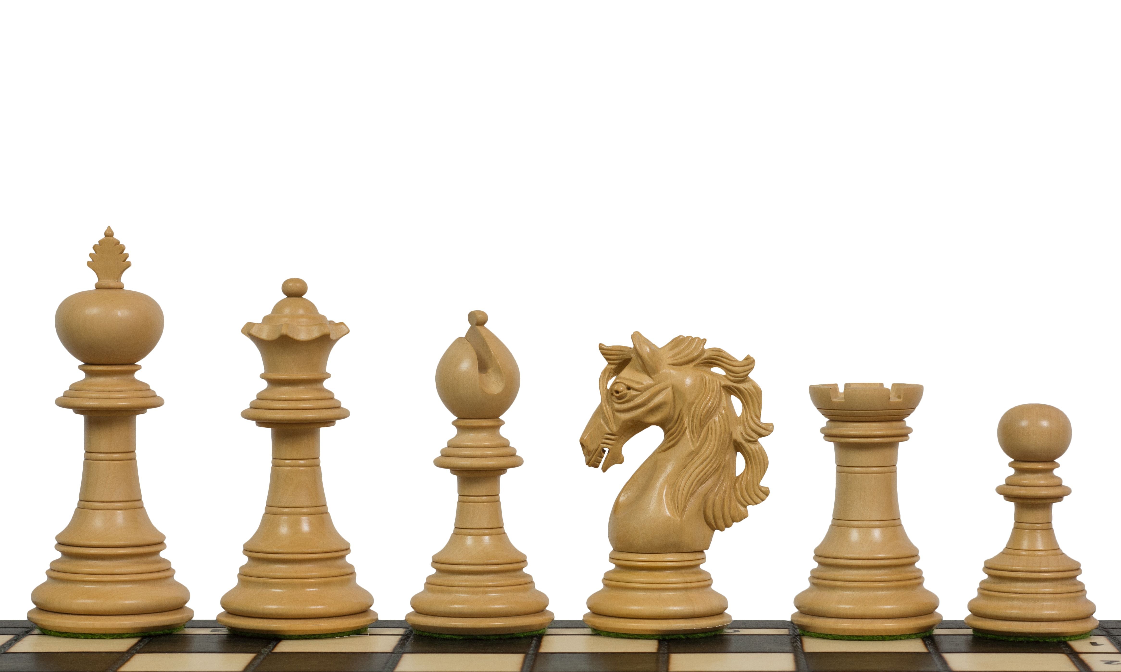 Adios 4" figuras de ajedrez de ébano/haya - 1abf778051ead832afac96aea56e6b42