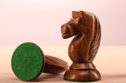 Figuritas de ajedrez Queen's Gambit de 1957, madera de acacia india, 3,75 pulgadas