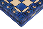 Juego de ajedrez AMBASADOR New Line, color azul (54 cm)