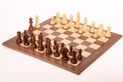 Juego de ajedrez German Walnut | Rey de 98 mm | Casilla de 50 mm | De madera